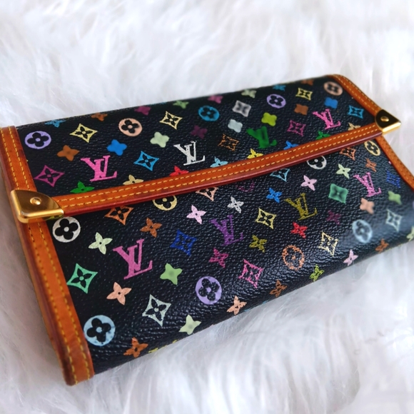 LV MONOGRAMMED BLACK MULTICOLOR LONG WALLET - Picture 5 of 5